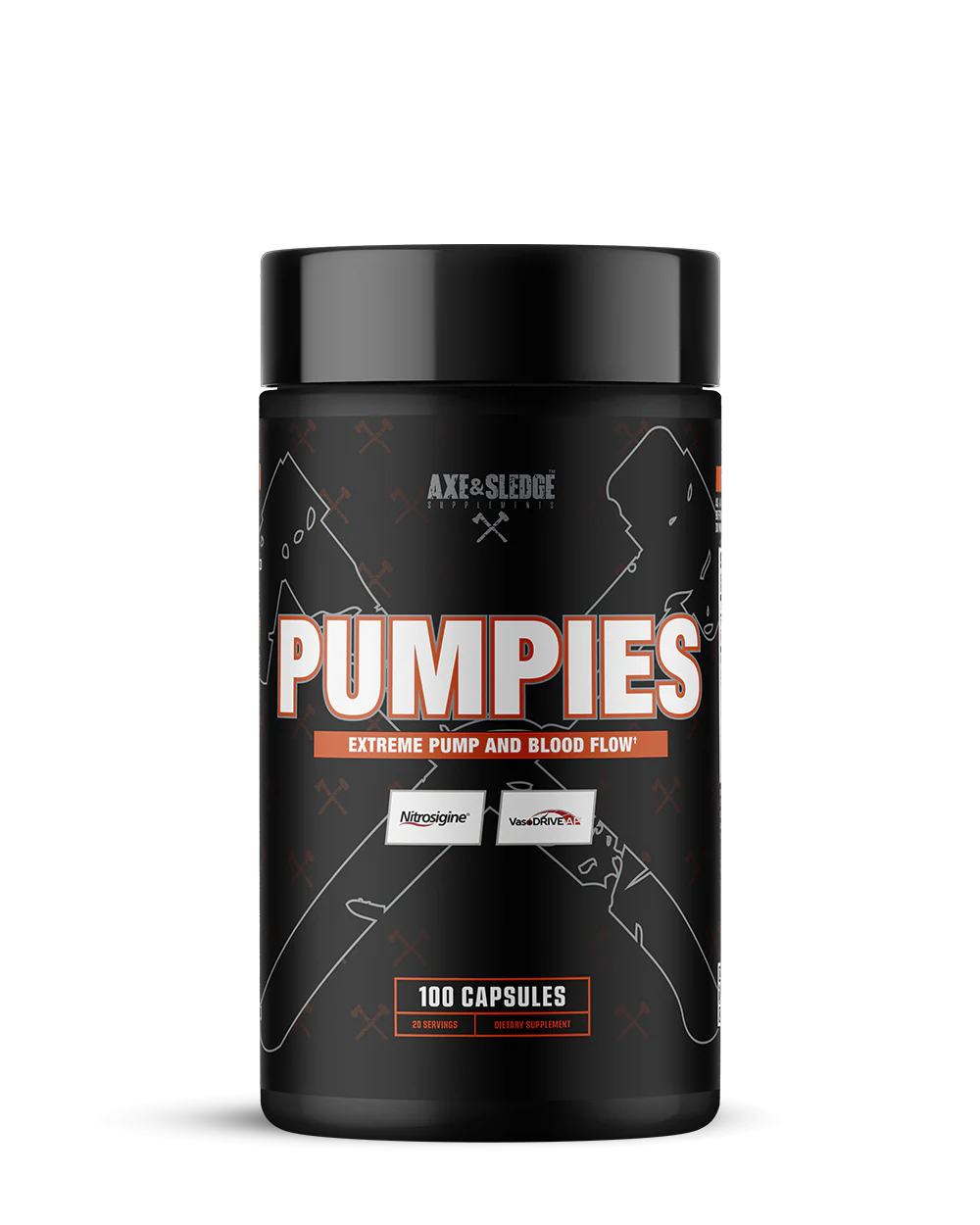 Axe & Sledge Pumpies Stim-Free Capsules