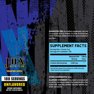 Jax Signature Creatine Monohydrate