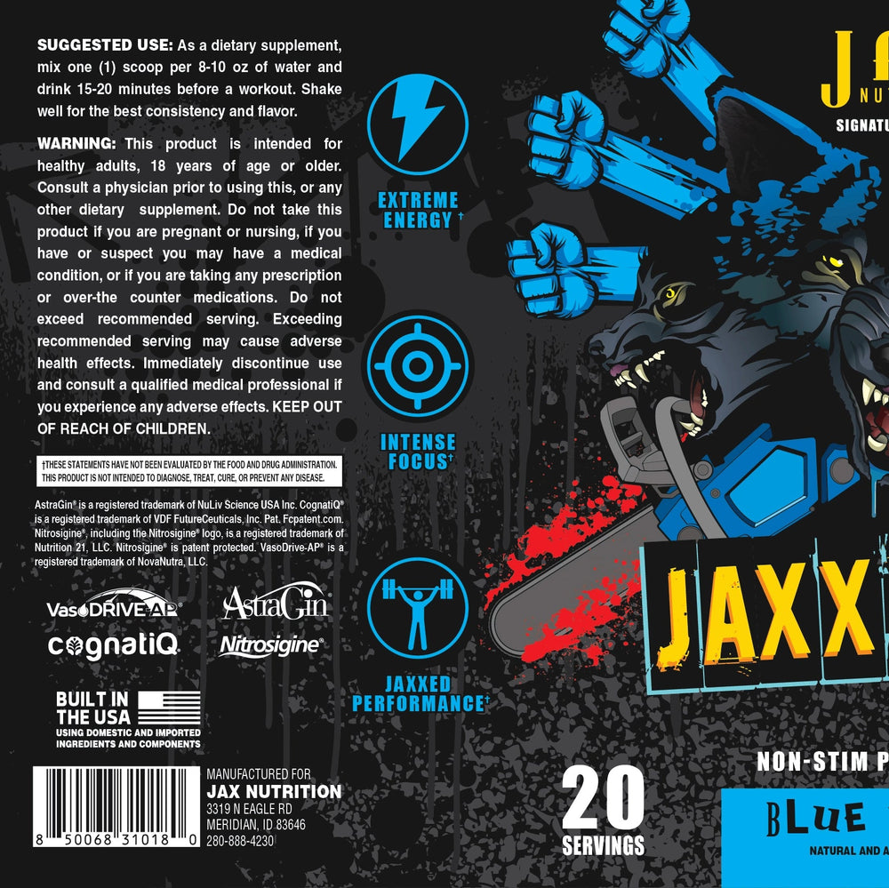 Jax Signature HemoTropic Stim-Free Pre-Workout