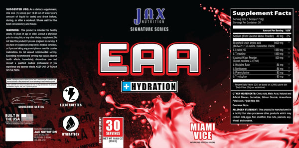Jax Signature EAA + Hydration Stim-Free Essential Amino Acids