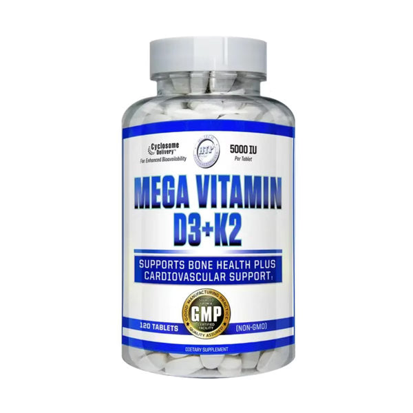 Hi Tech Pharmaceuticals Mega D3+K2 120ct