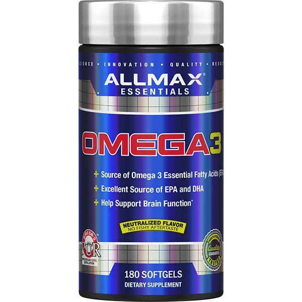 Allmax Omega-3 Fatty Acids Softgels