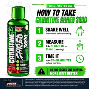 Psycho Pharma L-Carnitine SHRED 3000mg