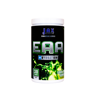 EAAs + BCAAs + Hydration Powder Drink Mix | Post-Workout with Coconut Water | Sour Apple Gummy