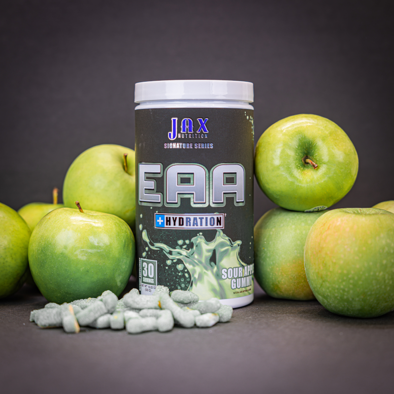 Sour Apple Gummy EAA BCAA and Hydration Amino Acid Workout Powder