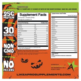 LIMITED EDITION | Pumpkin Pie Snicker Doodle | Halloween Whey Protein Isolate Powder