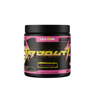 Like a Pro 9 Volt Preworkout Pink Lemonade - front view