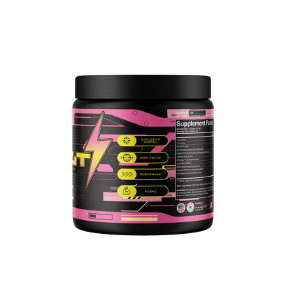 Like a Pro 9 Volt Preworkout Pink Lemonade - back view