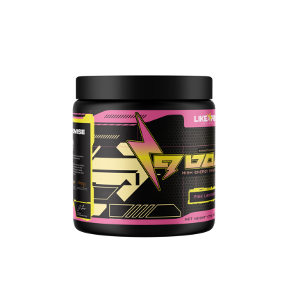 Like a Pro 9 Volt Preworkout Pink Lemonade - side view