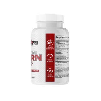 Like a Pro Anytime Burn Non Stim Fat Burner - Back View