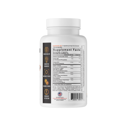 Like a Pro Breaking Barriers Nootropic Focus Supplement - Nutrition Facts Label