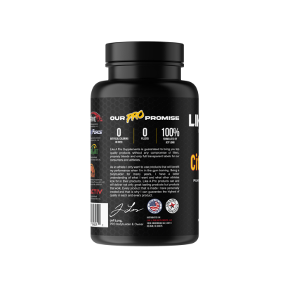 Like a Pro - Citrapump - non-stimulant workout performance enhancer - side view 1