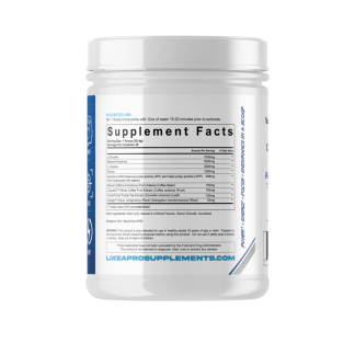 Preworkout - pump and focus v4 powder drink mix - fuji apple nutrition facts label