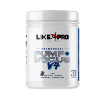 Preworkout - pump and focus v4 powder drink mix - grape soda - front view