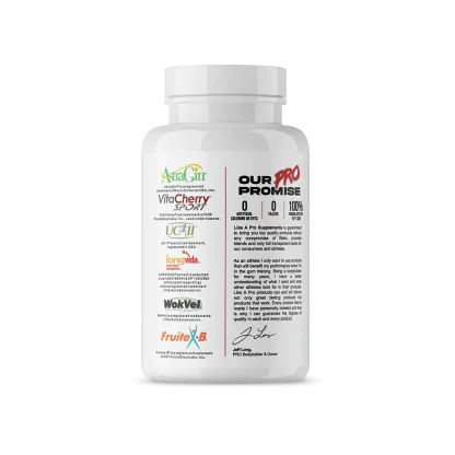 Like A Pro Joint Health Cartilage Anti-inflammation supplement - back view