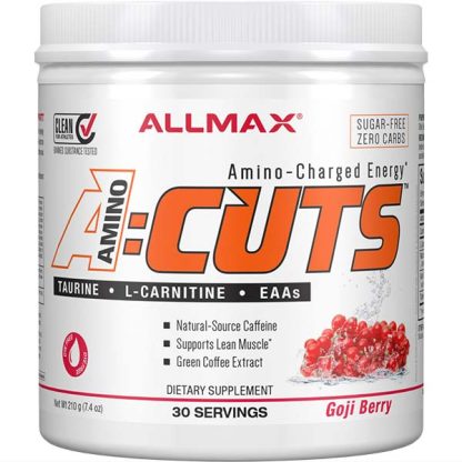 AminoCuts EAA and BCAA Amino Acid Power - Goji Berry Flavor - Front