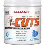 AminoCuts EAA and BCAA Amino Acid Power - Blue Raspberry Flavor - Front Label