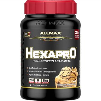 Hexapro Lean Meal Protein Shake - Chocolate Peanut Butter Flavor - Front Label