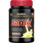 Allmax Isoflex Whey Isolate Protein Powder Banana Flavor - Front Label