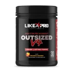 Like a Pro - Stimulant Free PreWorkout Powder, orange mango flavor - front view