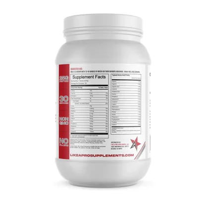 Like a Pro Whey Isolate Protein Powder - Cookie Crumb Flavor - supplement nutrition facts label