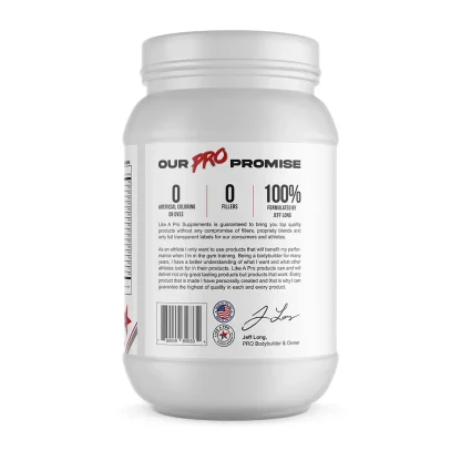 Like a Pro Whey Isolate Protein Powder - Cinnamon Crunch Cereal Flavor - back view