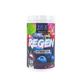 REGEN | EAAs + BCAAs + Hydration Powder Drink Mix | Post-Workout | Black Jax