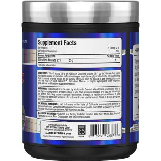 Citrulline Malate 2:1 Supplement Powder | Nitric Oxide Booster | Allmax