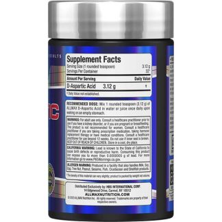 D-Aspartic Acid Supplement Powder | Allmax