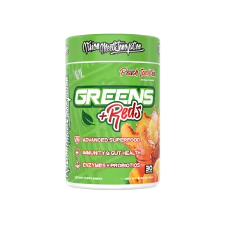 Greens + Reds Superfood Powder | VMI | Peach Iced Tea