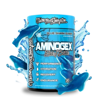 Aminogex Ultra | EAA + Hydration | Amino Acid Powder | VMI | Blue Shark Gummy