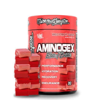 Aminogex Ultra | EAA + Hydration | Amino Acid Powder | VMI | Red Fruit Candy